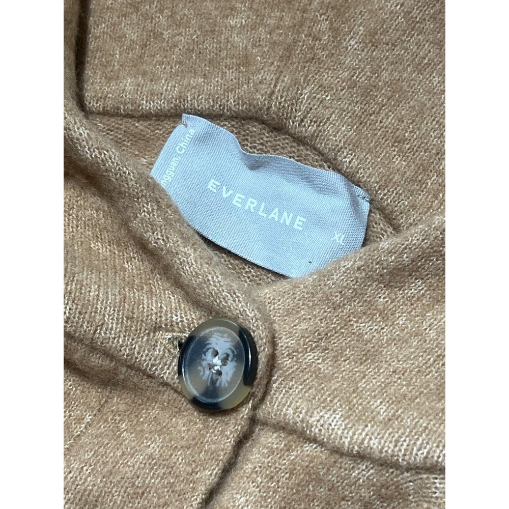 Everlane The Cozy Stretch Duster Cardigan in Camel Medium New Womens Sweater - Picture 10 of 16